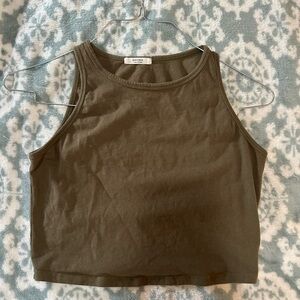 Women's Olive Green Tank Top